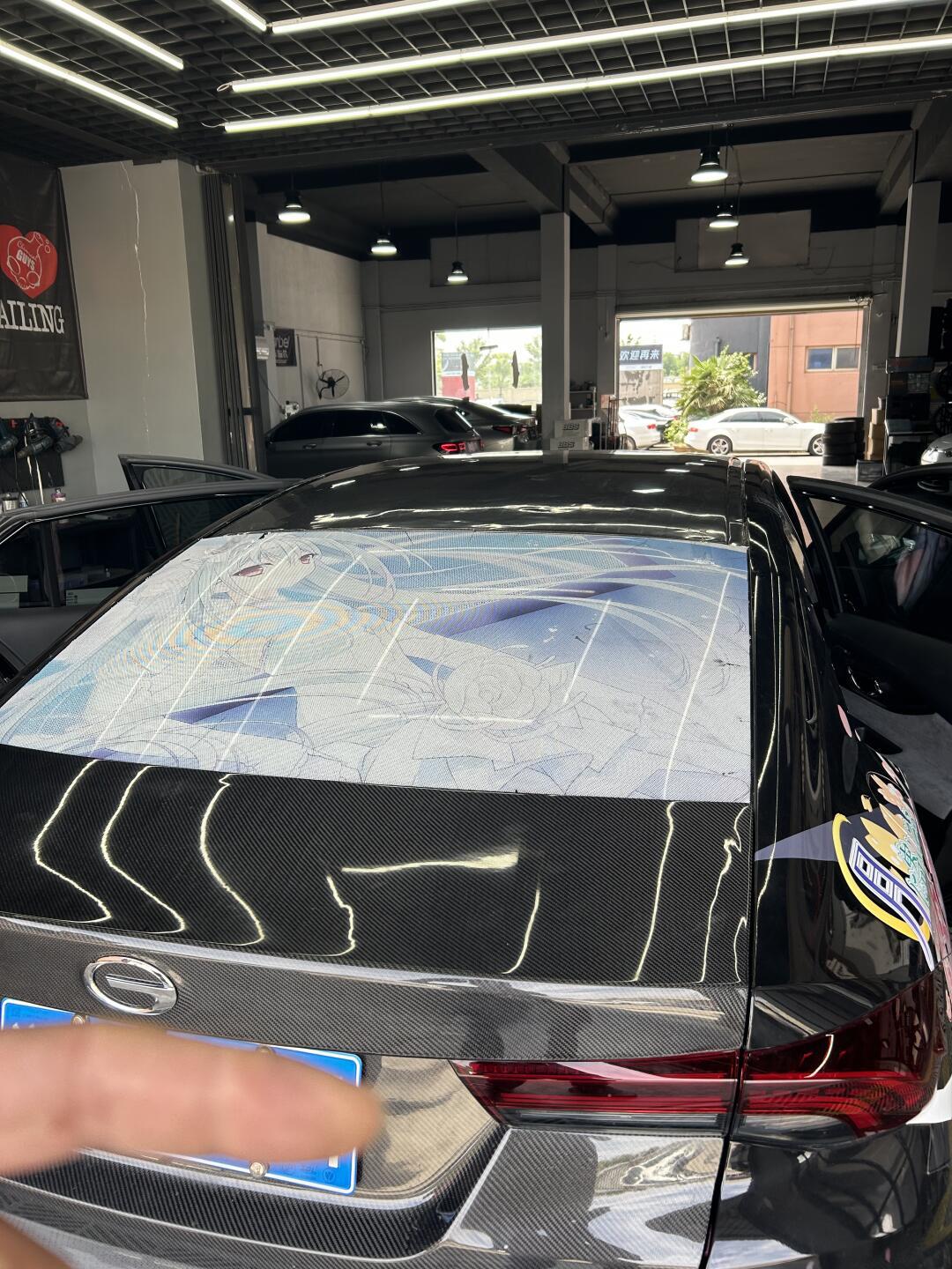 传祺影豹到店升级碳纤维车顶_影豹社区_易车社区