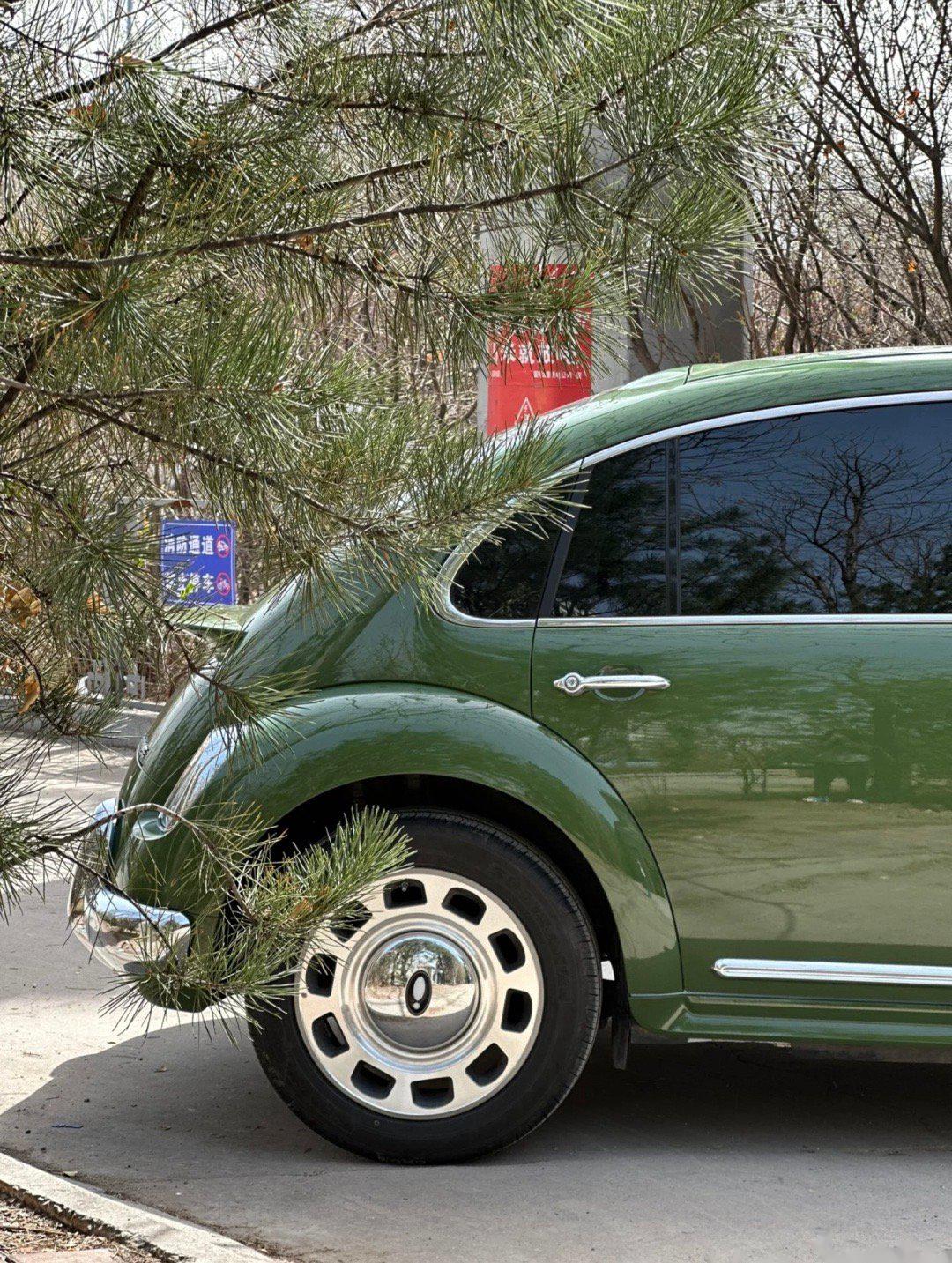 欧拉芭蕾猫改色98 这车型改成绿色无敌了呀,直接复古感拉满!