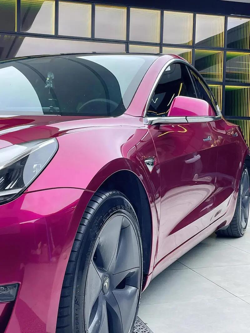 特斯拉model 3改色ax卢比莱紫_model 3社区_易车社区