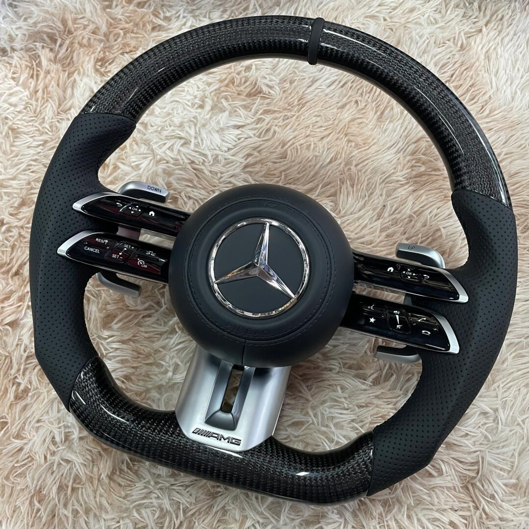 奔驰蜻蜓amg碳纤维方向盘