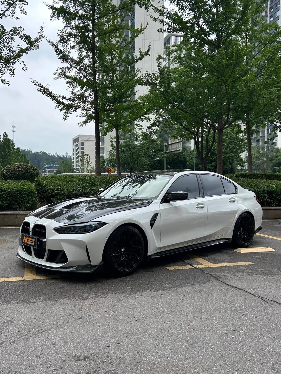 宝马m3 99白色也能帅到爆