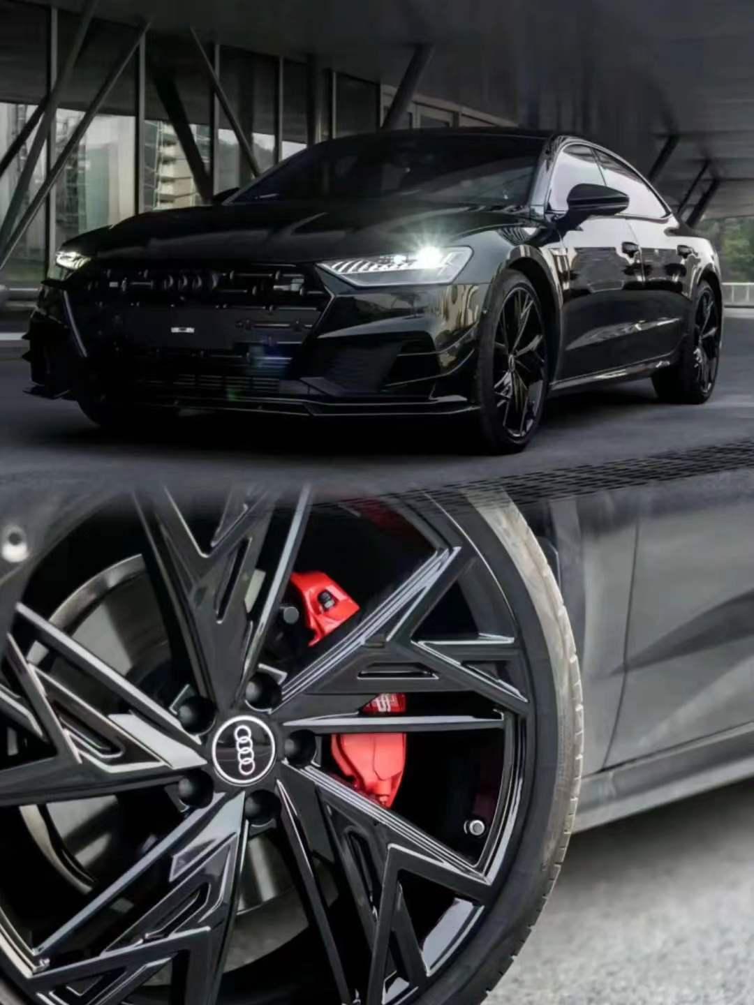 落地价41万不到的奥迪a7l黑武士.网上好多