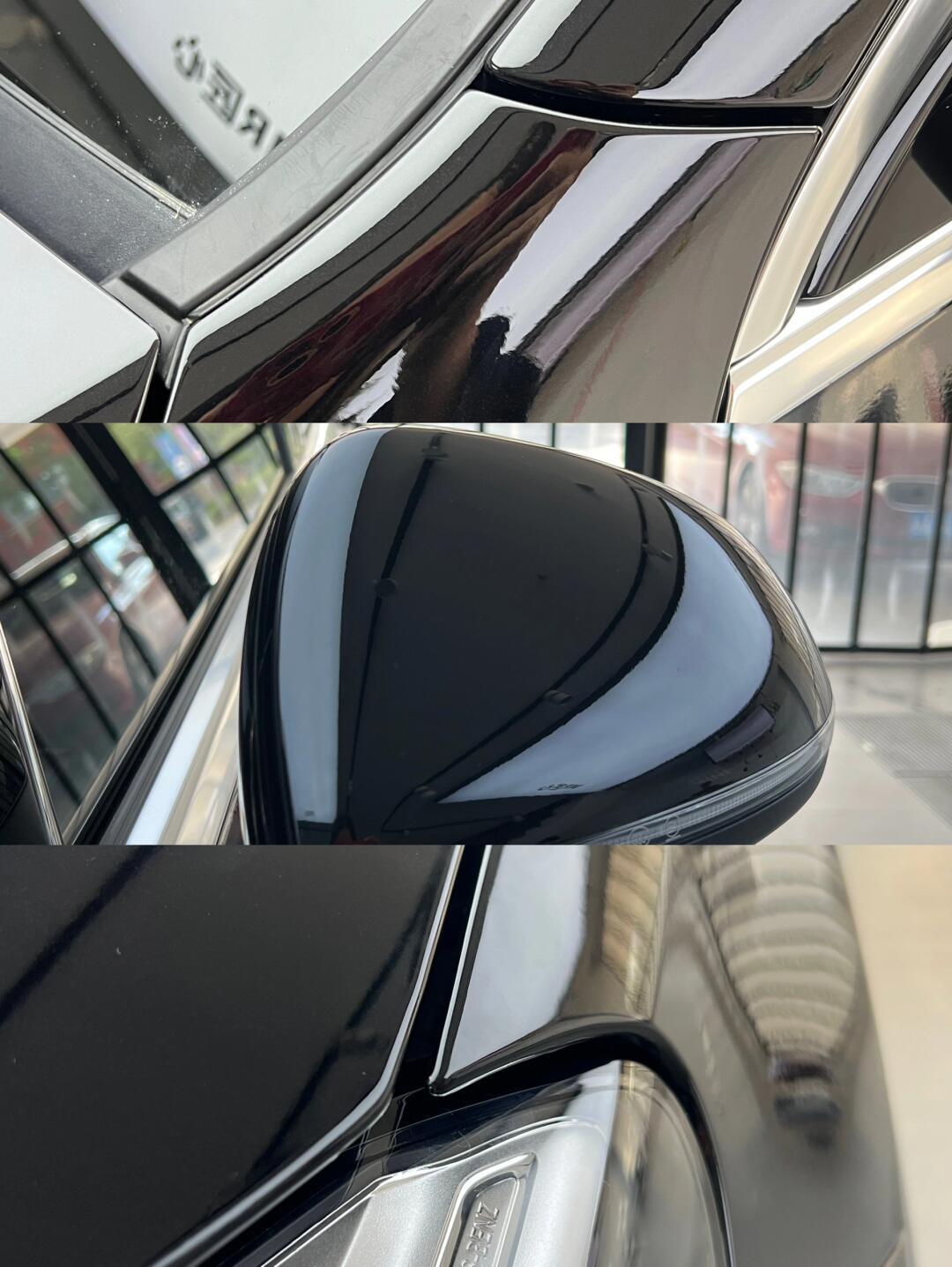 奔驰glc 车衣77玻璃膜 细节使劲放大98