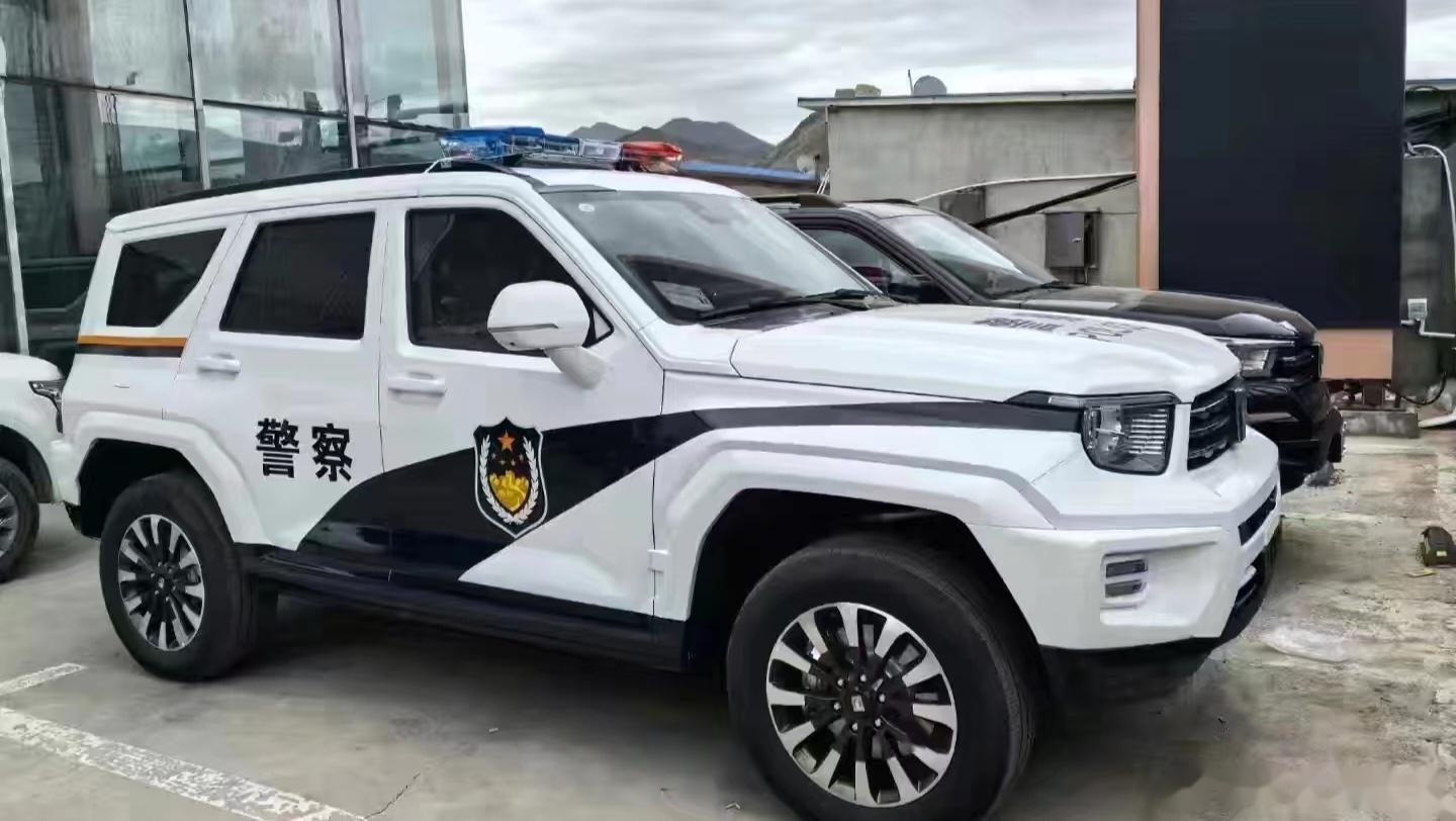 五秒零百,还能全地形越野,坦克700 hi4-t做警车让坏人无处遁形同色