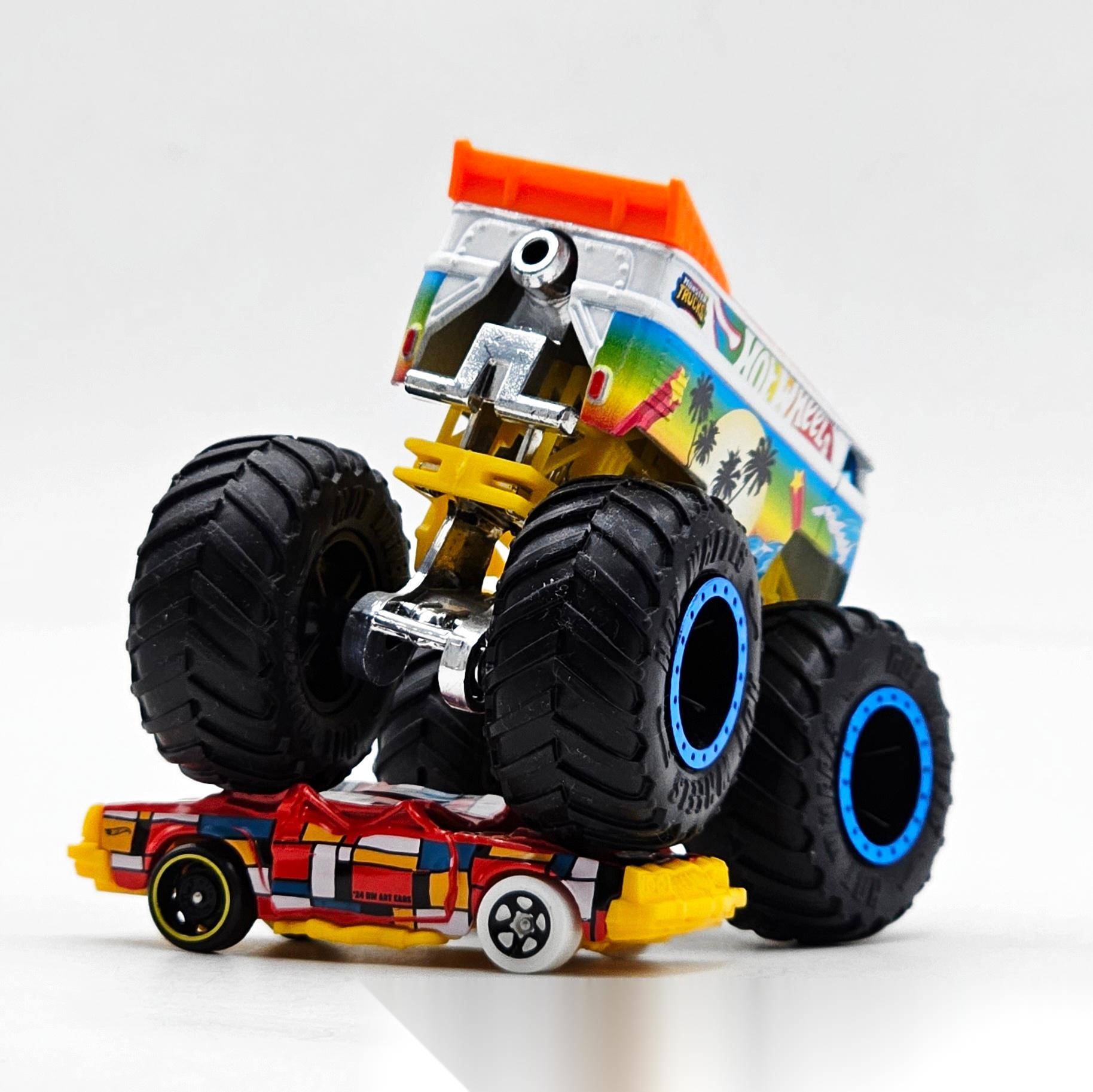 795 风火轮|大众t1 dragbus大轮车 非常好看的车花