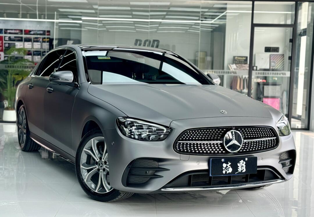 天津贴膜|amg山灰最适合大标奔驰e的改色