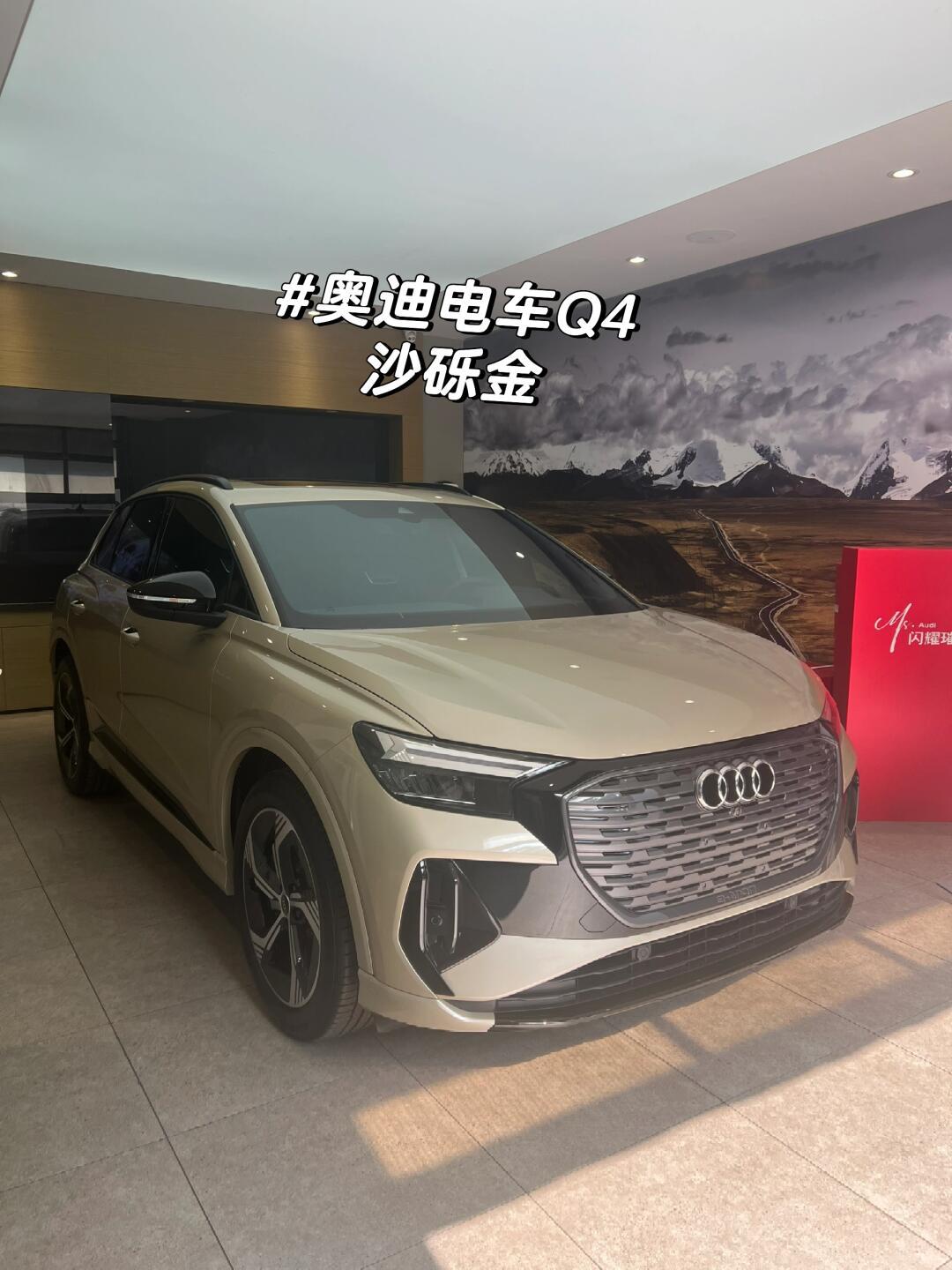 沙漠风情 奥迪q4 沙砾金 属于你的专属颜色