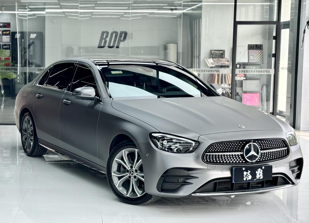 天津贴膜|amg山灰最适合大标奔驰e的改色