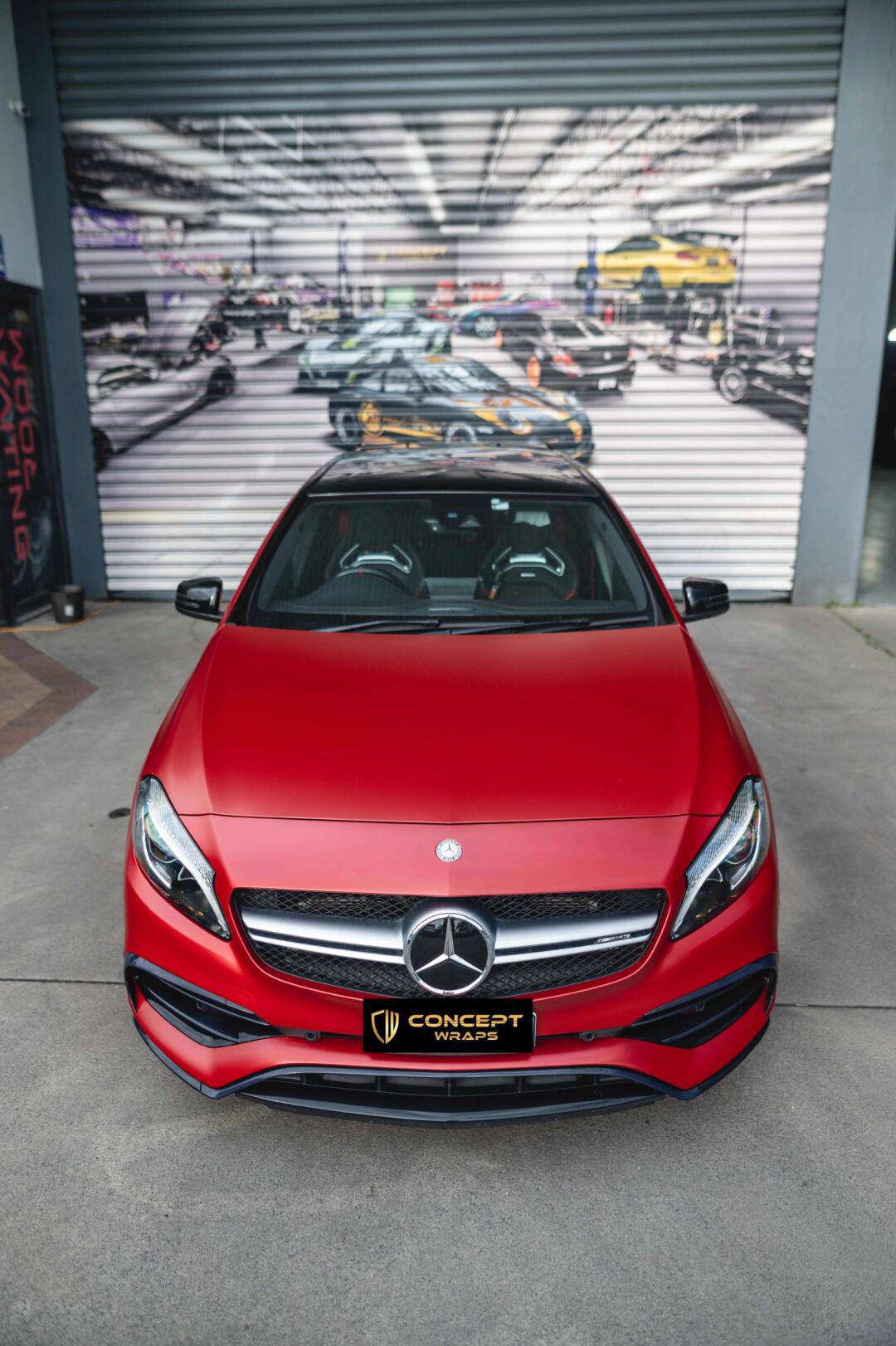 改色贴膜 奔驰a45