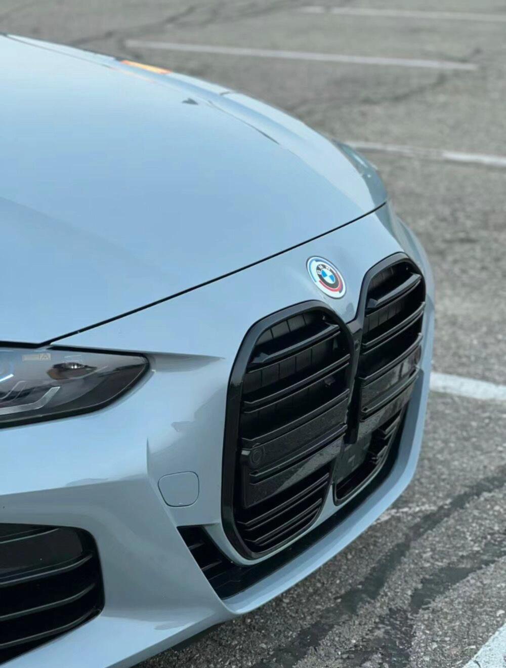 宝马4系改装m4款双线中网无损安装替换式