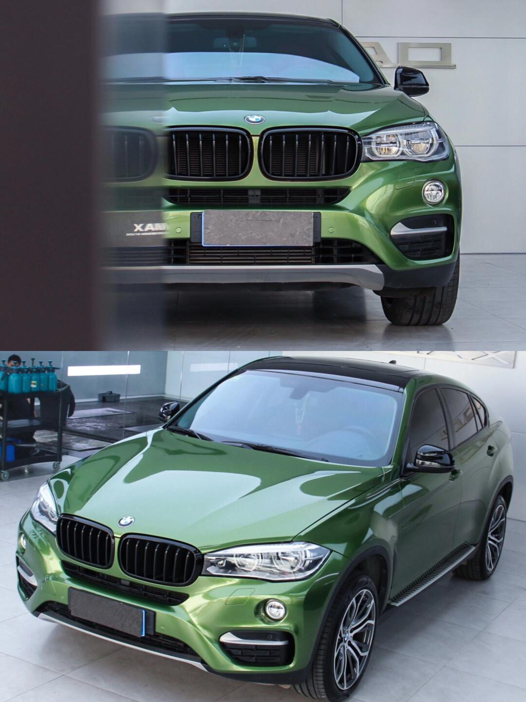 草原上的猎豹,超级亮眼的金属曼巴绿04_宝马x6社区_易车社区