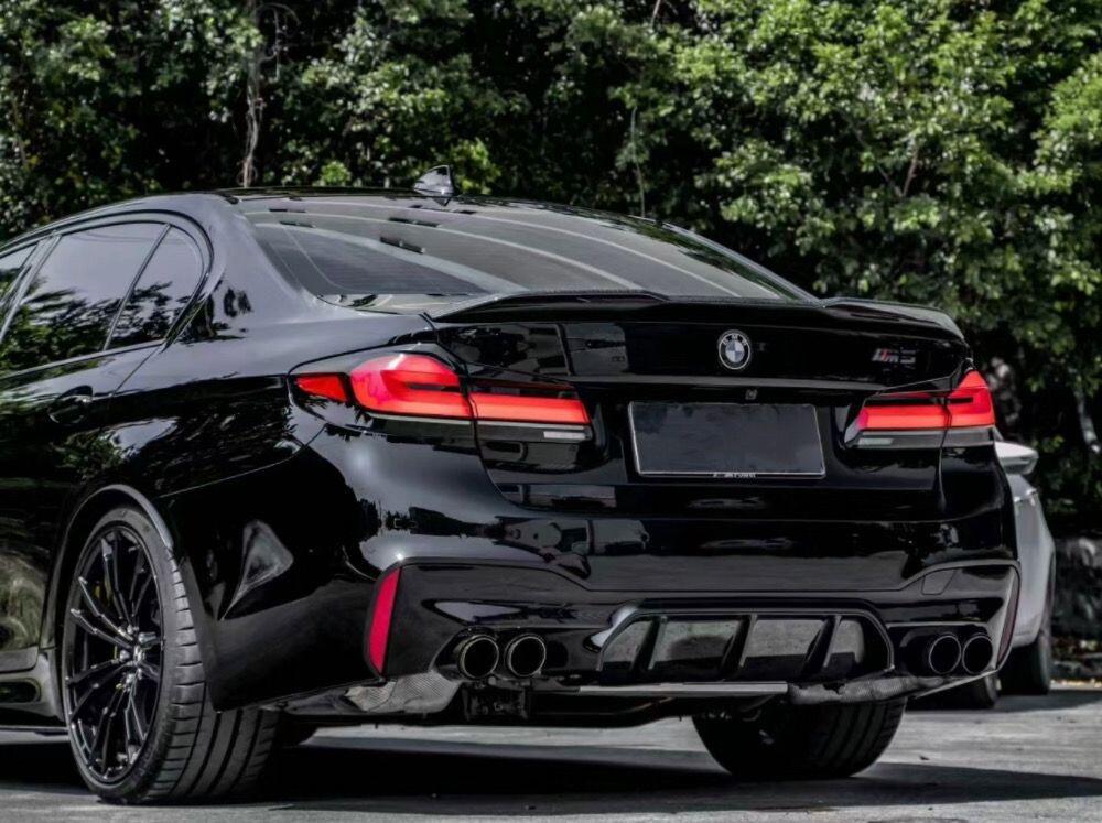 宝马5系改装升级m5款后唇无损安装专车专用