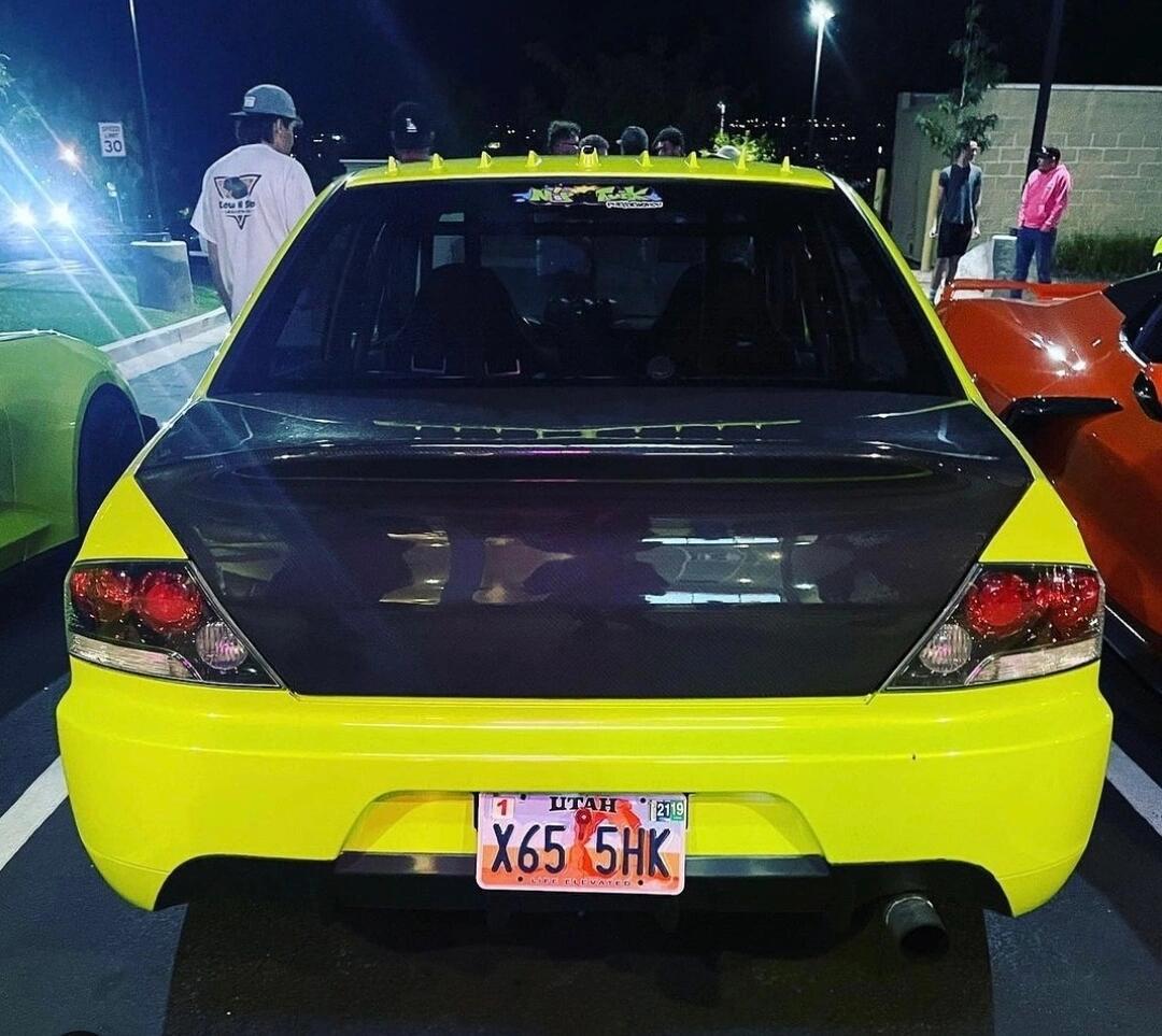 老外螢光色 黃色 三菱 evolution evo 9 九代 轉自ig ct9a