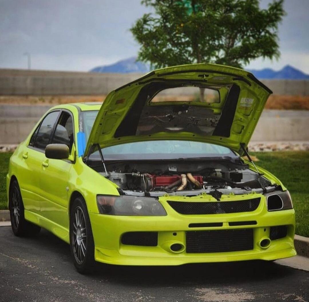 老外螢光色 黃色 三菱 evolution evo 9 九代 轉自ig ct9a