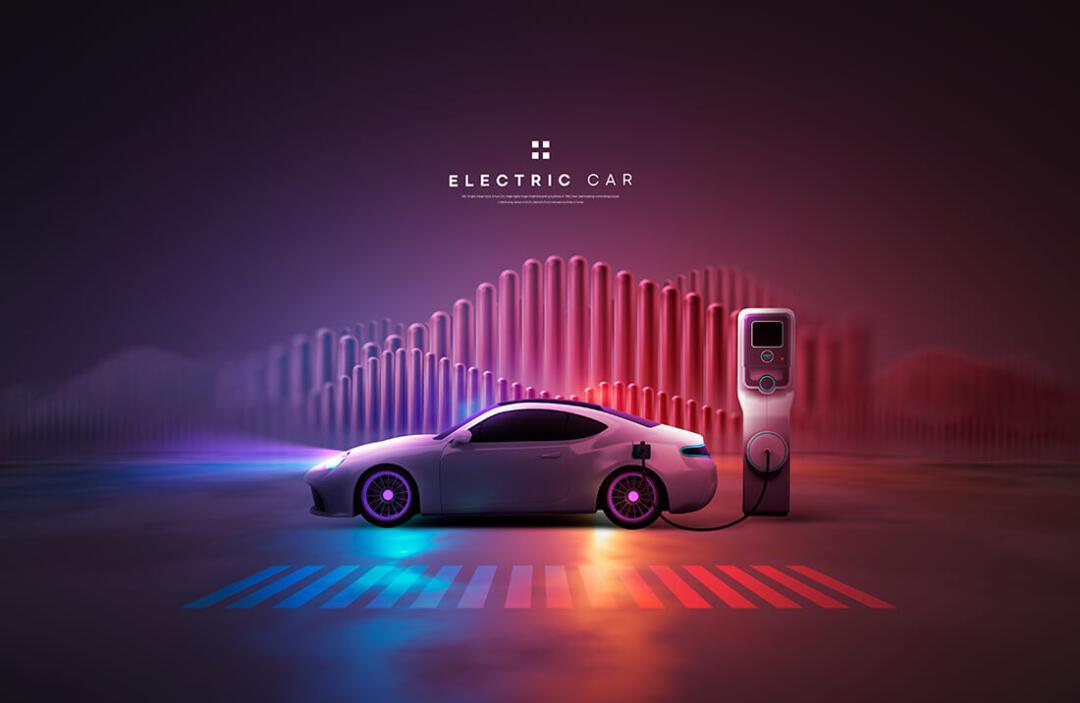 电动智能新能源汽车视觉海报素材丨8.890