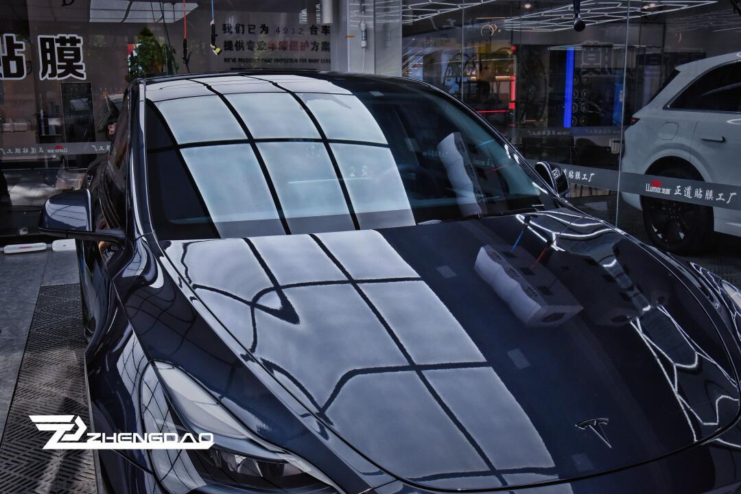 特斯拉modely车窗膜施工_model y社区_易车社区