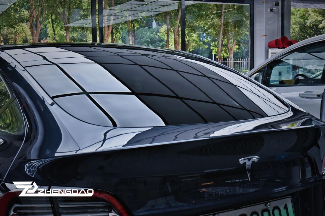 特斯拉modely车窗膜施工_model y社区_易车社区