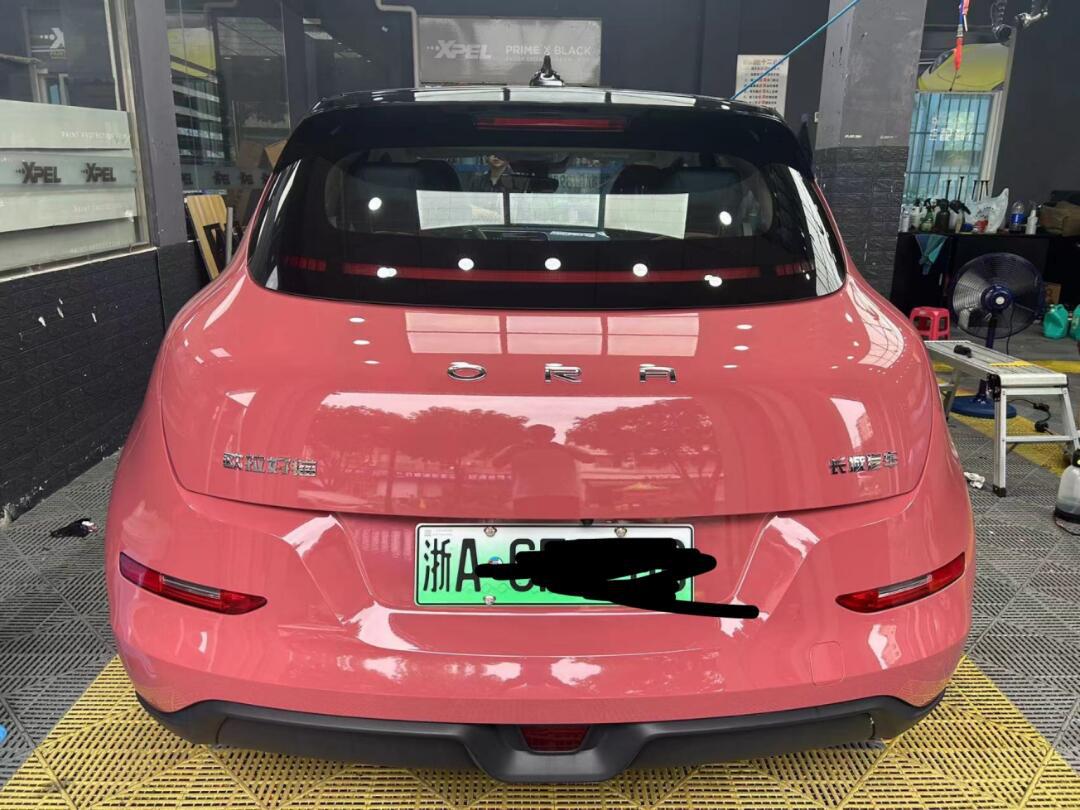 好猫改色摩根石红77黑顶_欧拉好猫社区_易车社区