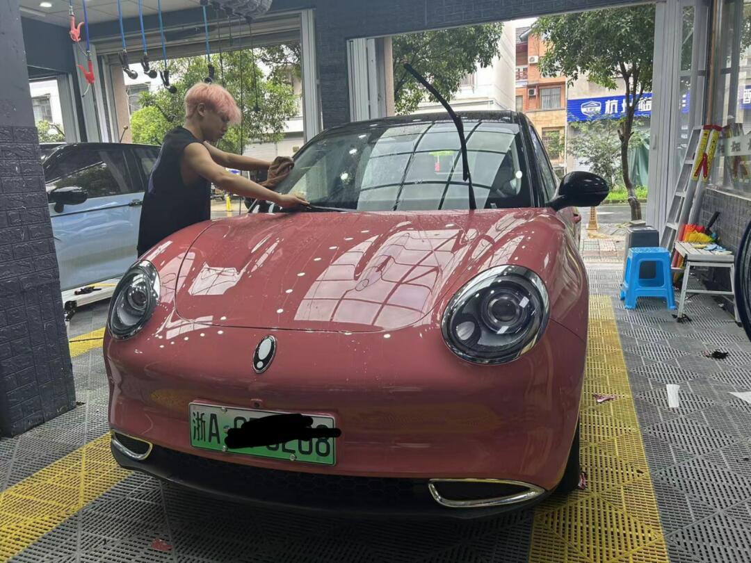 好猫改色摩根石红77黑顶_欧拉好猫社区_易车社区