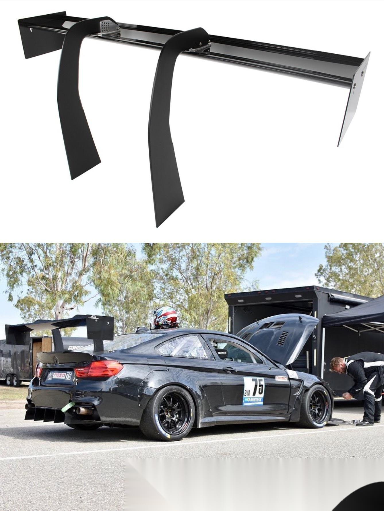 固定尾翼能产生多少下压力 对于传统的固定尾翼来说,这是改装车最容易