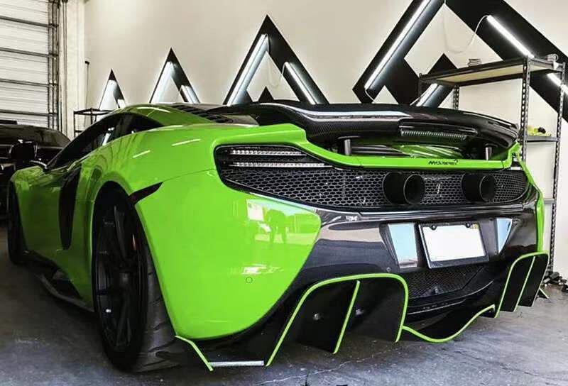 迈凯伦12c-mp4 625c改装650s干碳纤维vorsteiner压尾翼后扰