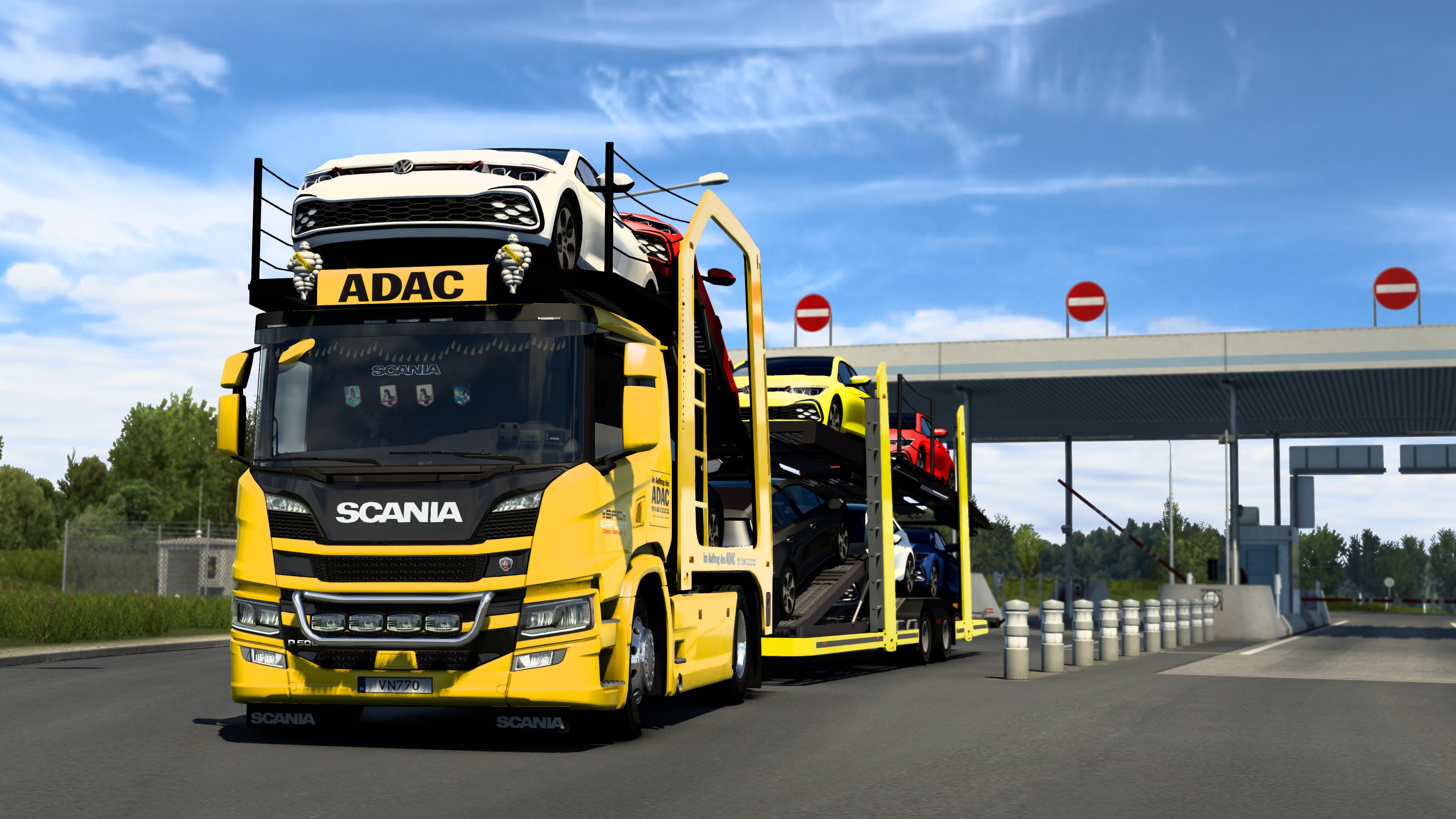 4k screenshot～scania p500轿运车～搭载p系列最大出力的d