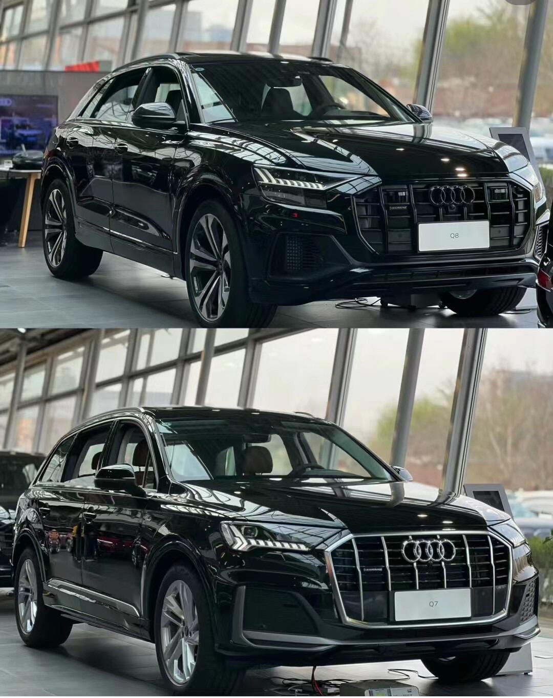 带你看看奥迪最高级别的suv 奥迪q80709 轿跑型无框车门 led矩阵