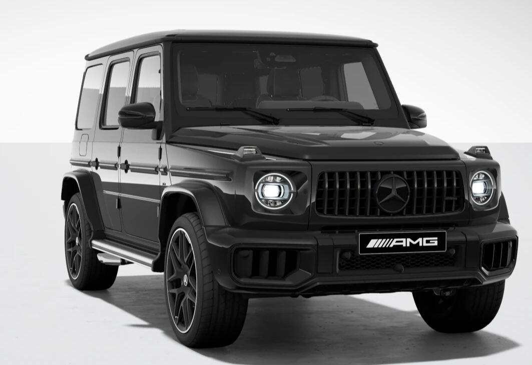 25款奔驰g63 高配 颜色:黑/黑 配置:双碳, 双暗夜, 舒适进入(无钥匙进