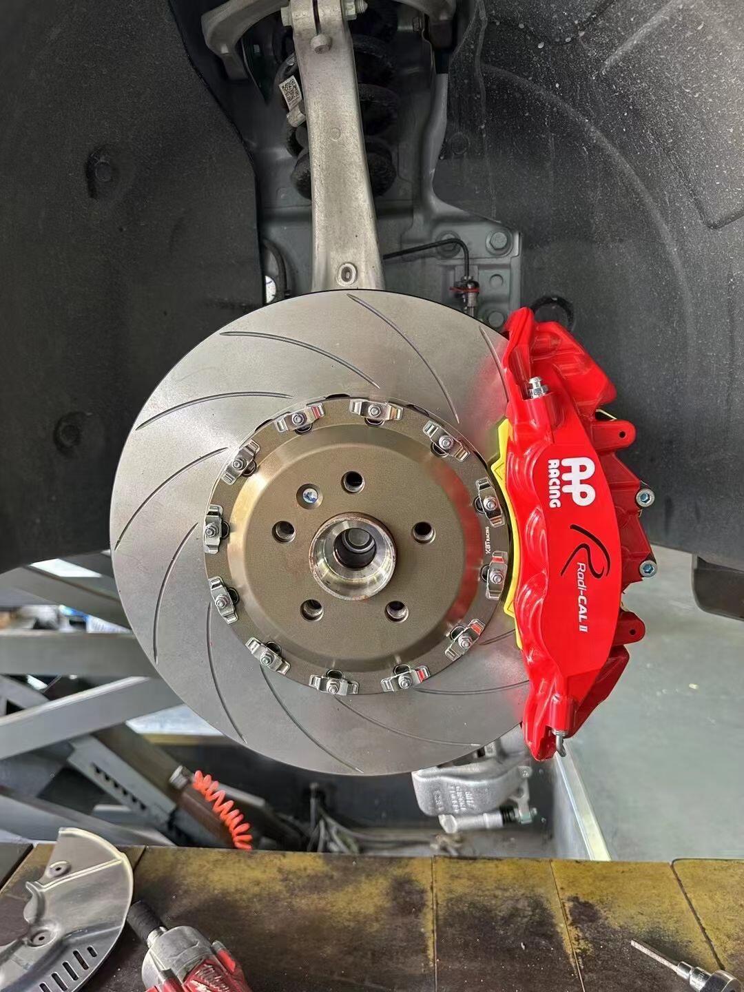 极氪007刹车升级ap9562六活塞刹车卡钳套装