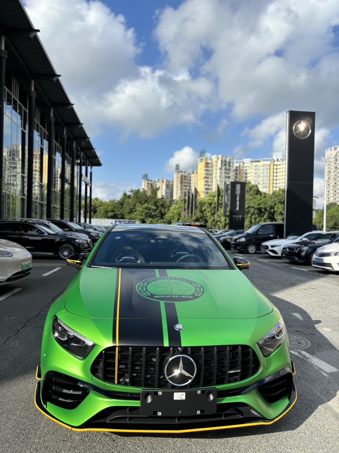 a45s 4matic  魔焰绿够骚不_奔驰a级 amg社区_易车社区