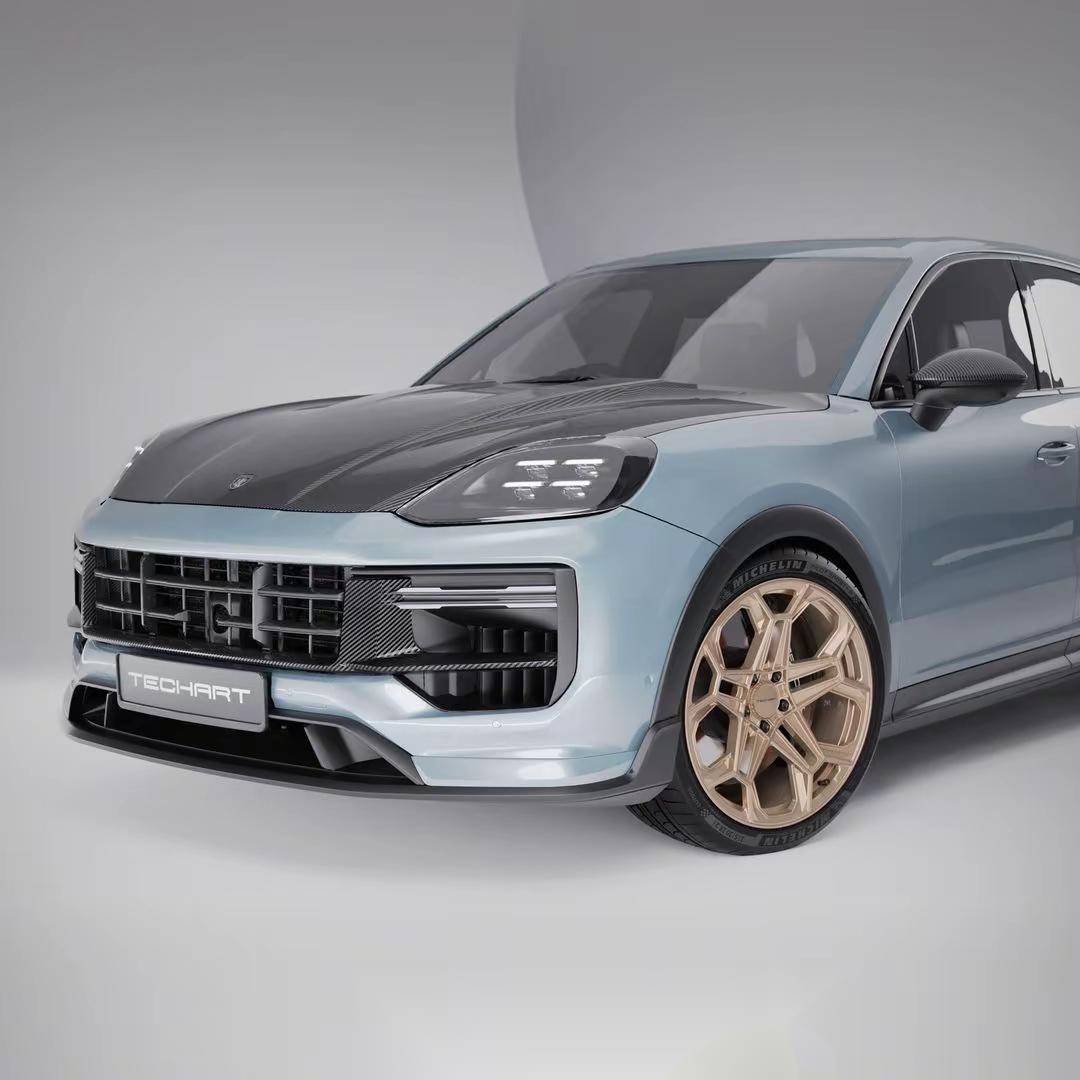 新款保时捷卡宴techart版官图发布!techart主要为车辆