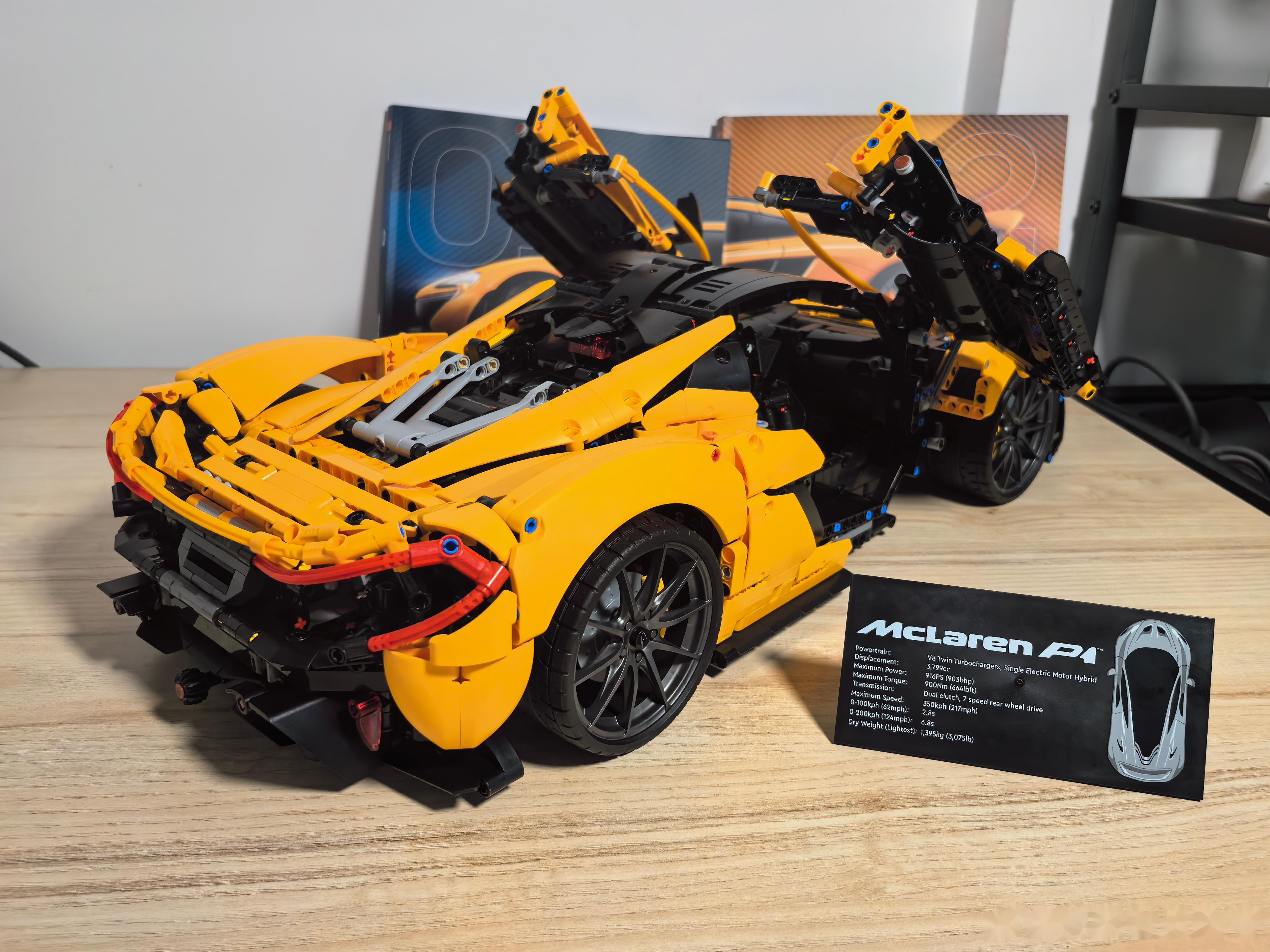 这个最新的迈凯伦p1乐高机械组真的太硬了,一共3893块几个人拼了一