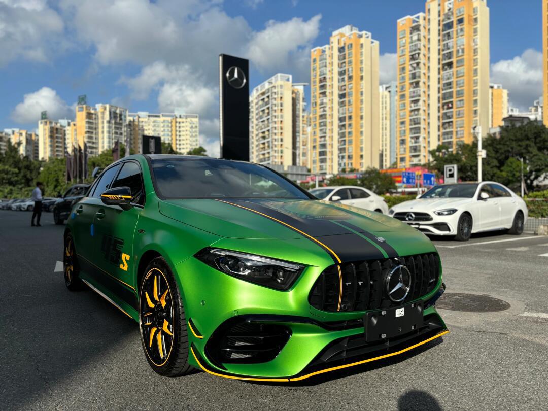 a45s魔焰绿特别版,绿魔家族的又一新成员_奔驰a级 amg社区_易车社区