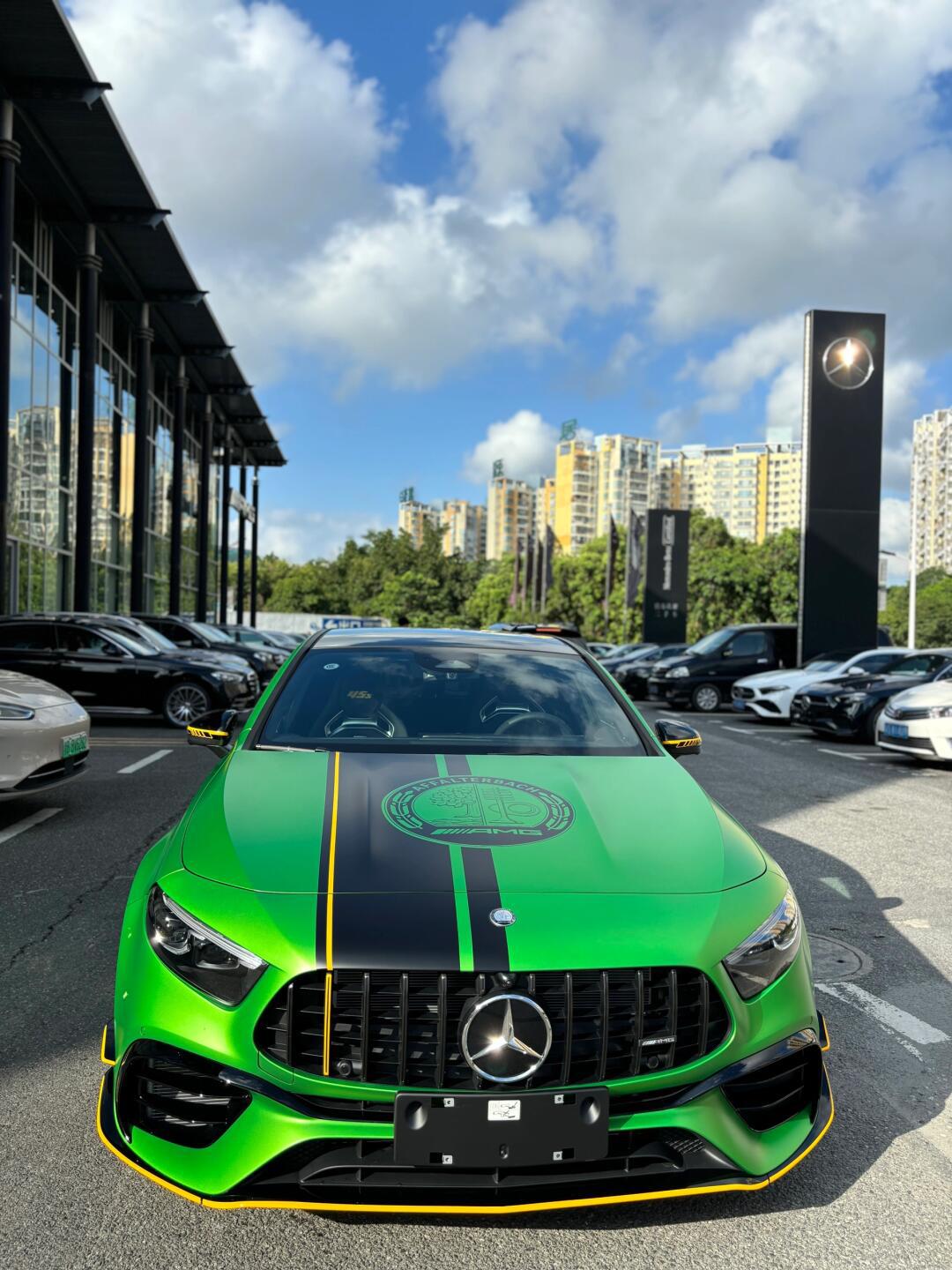 a45s魔焰绿特别版,绿魔家族的又一新成员_奔驰a级 amg社区_易车社区