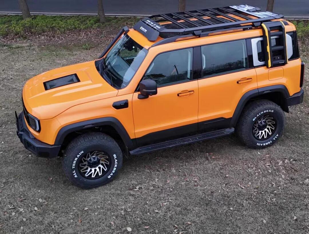 新款bj40车顶行李架爬梯探险家品牌专用改装