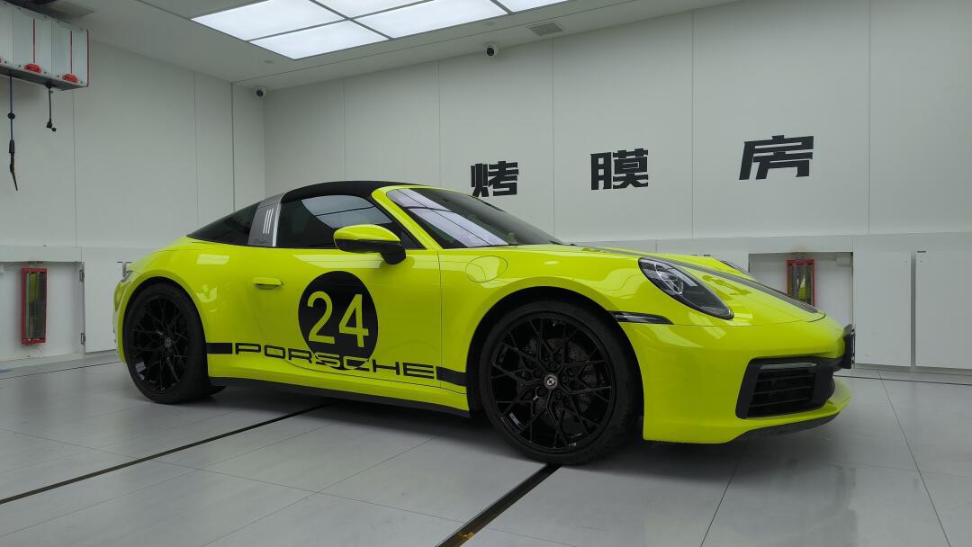 保时捷911 targa改色:酸性绿_保时捷911社区_易车社区