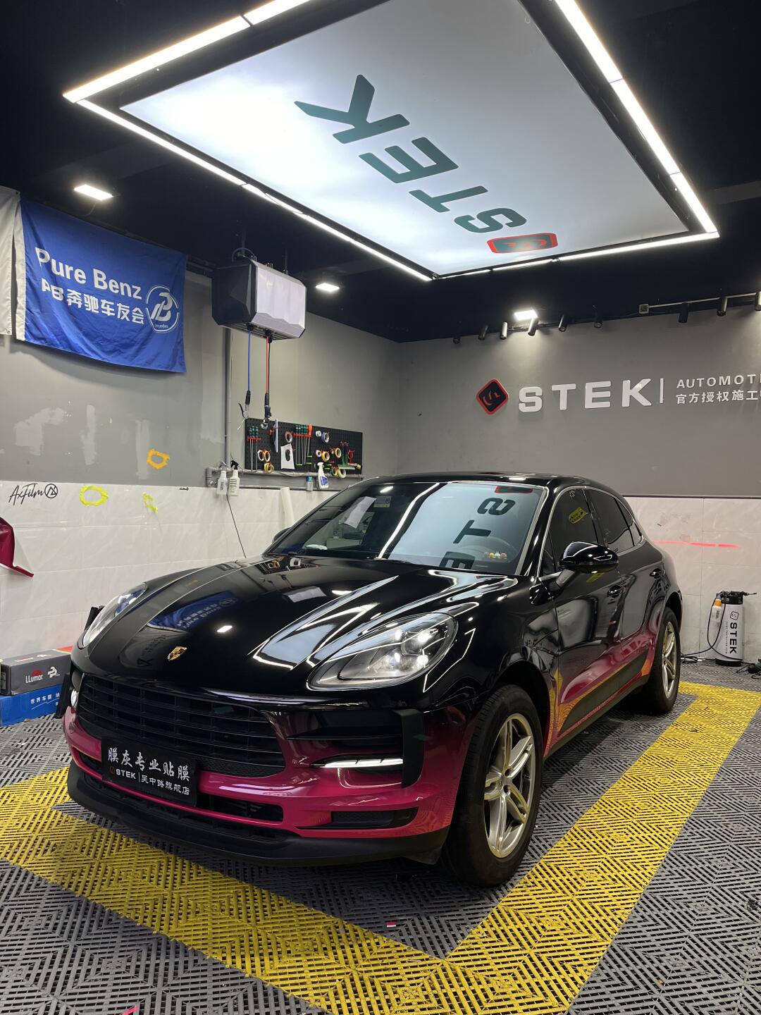 保时捷macan 变色龙高端彩绘定制 完工