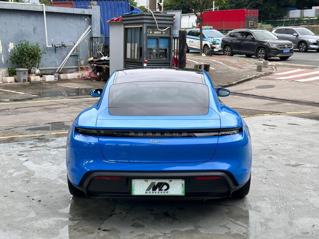 保时捷taycan 鲨鱼蓝改色93_byd shark社区_易车社区