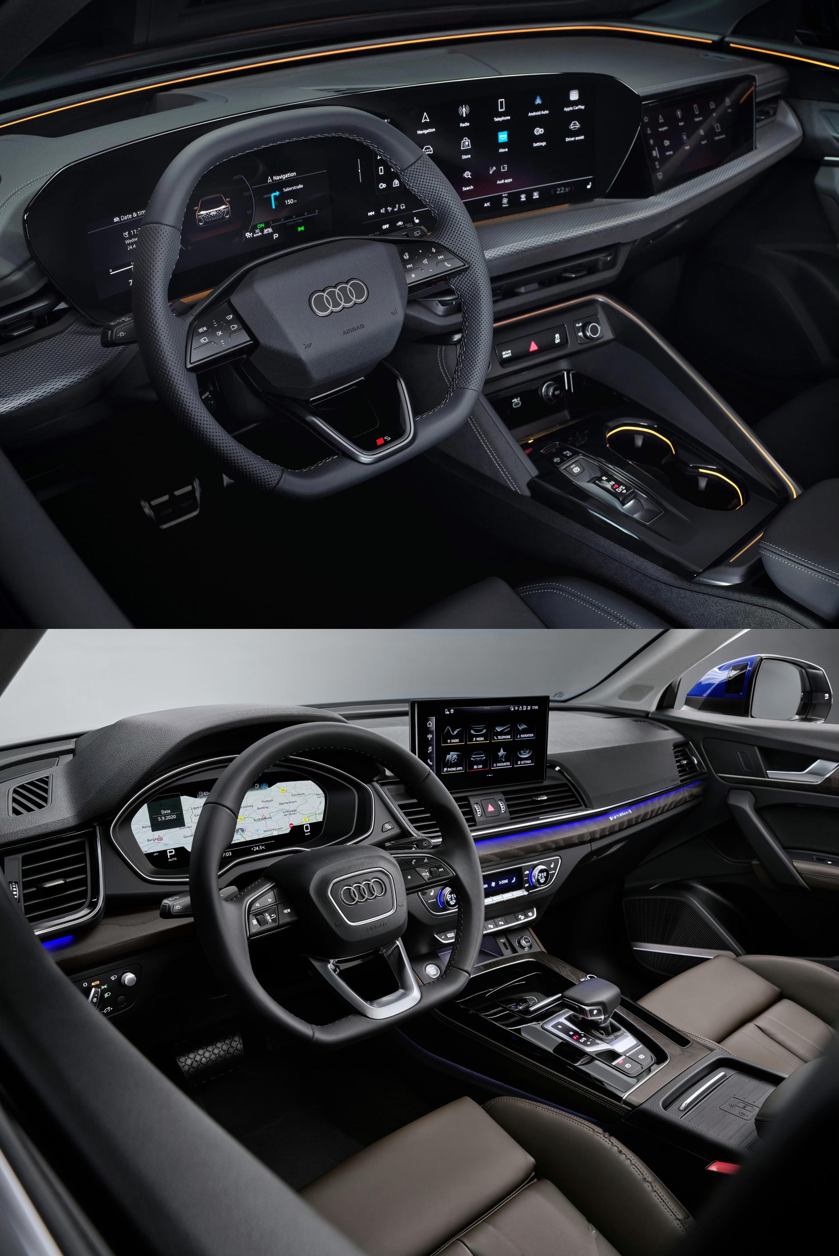 这不就来了嘛,两代q5的内外对比,新款香喷喷,希望一汽奥迪不要掉队