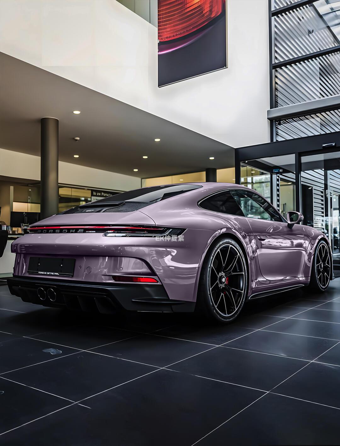 彻底沦陷!紫色保时捷也太帅啦!