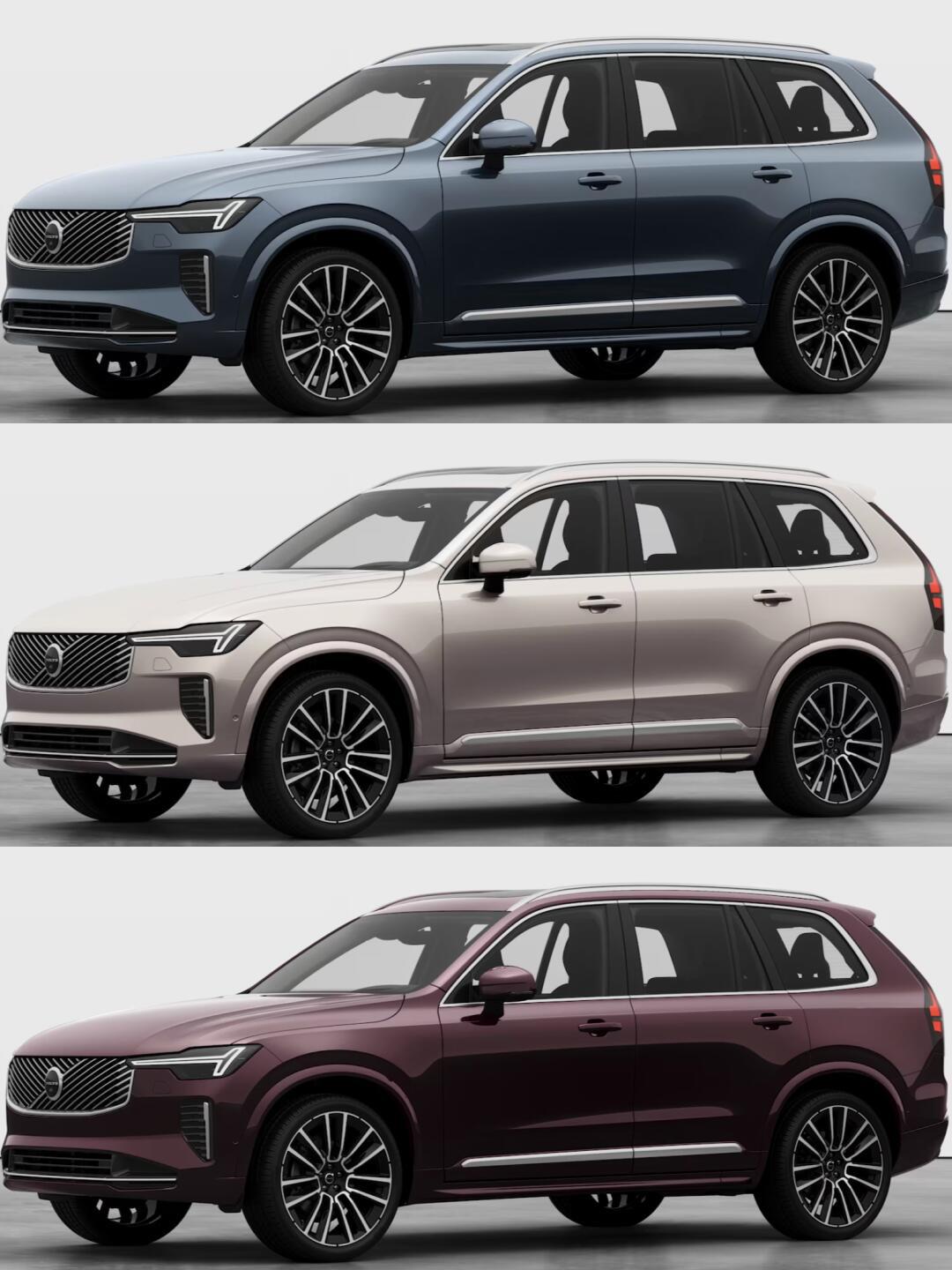 新款沃尔沃xc90 车漆颜色/轮毂展示