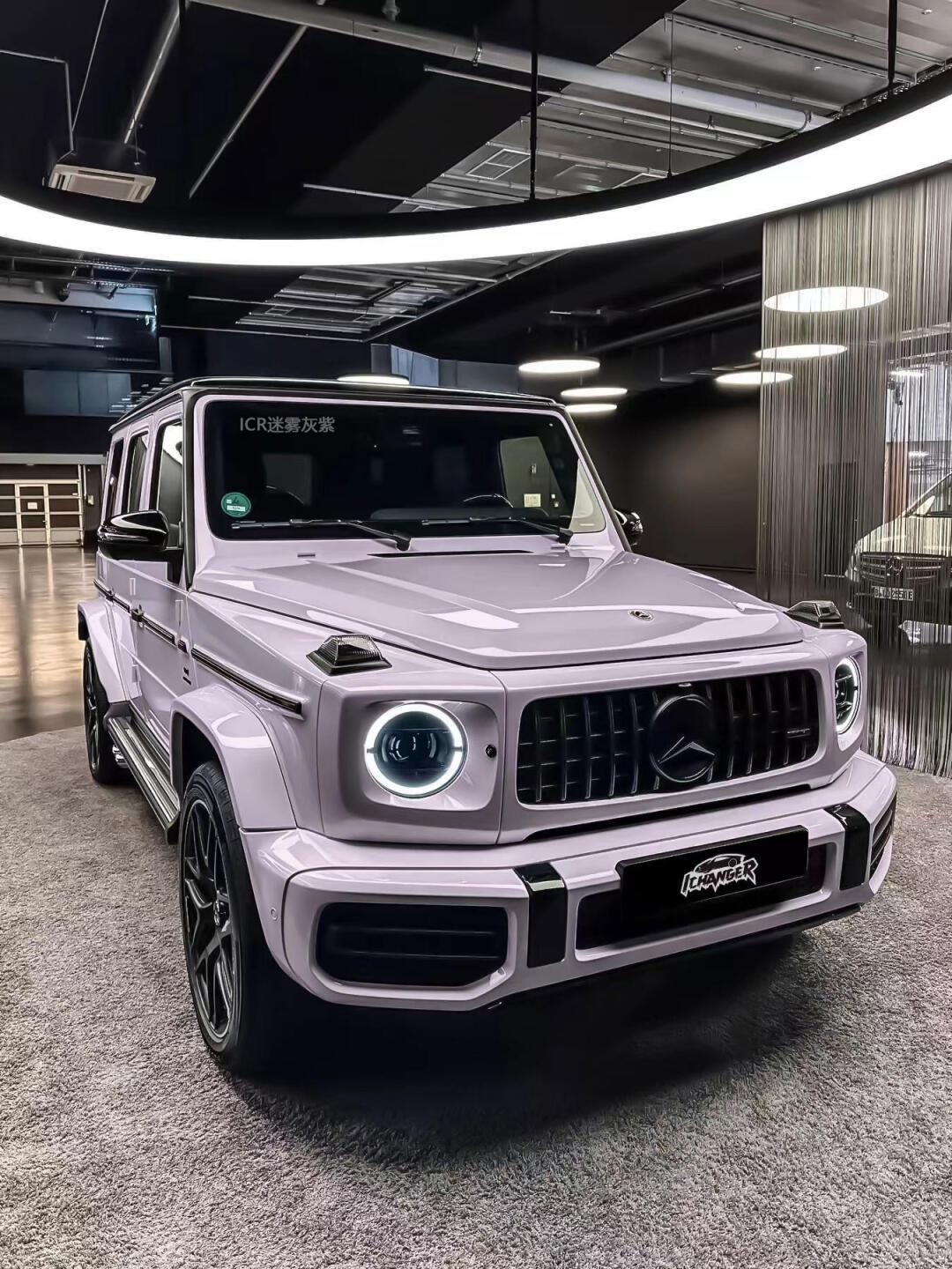 淡紫色大g真的美哭～!姐妹们!_奔驰g级社区_易车社区