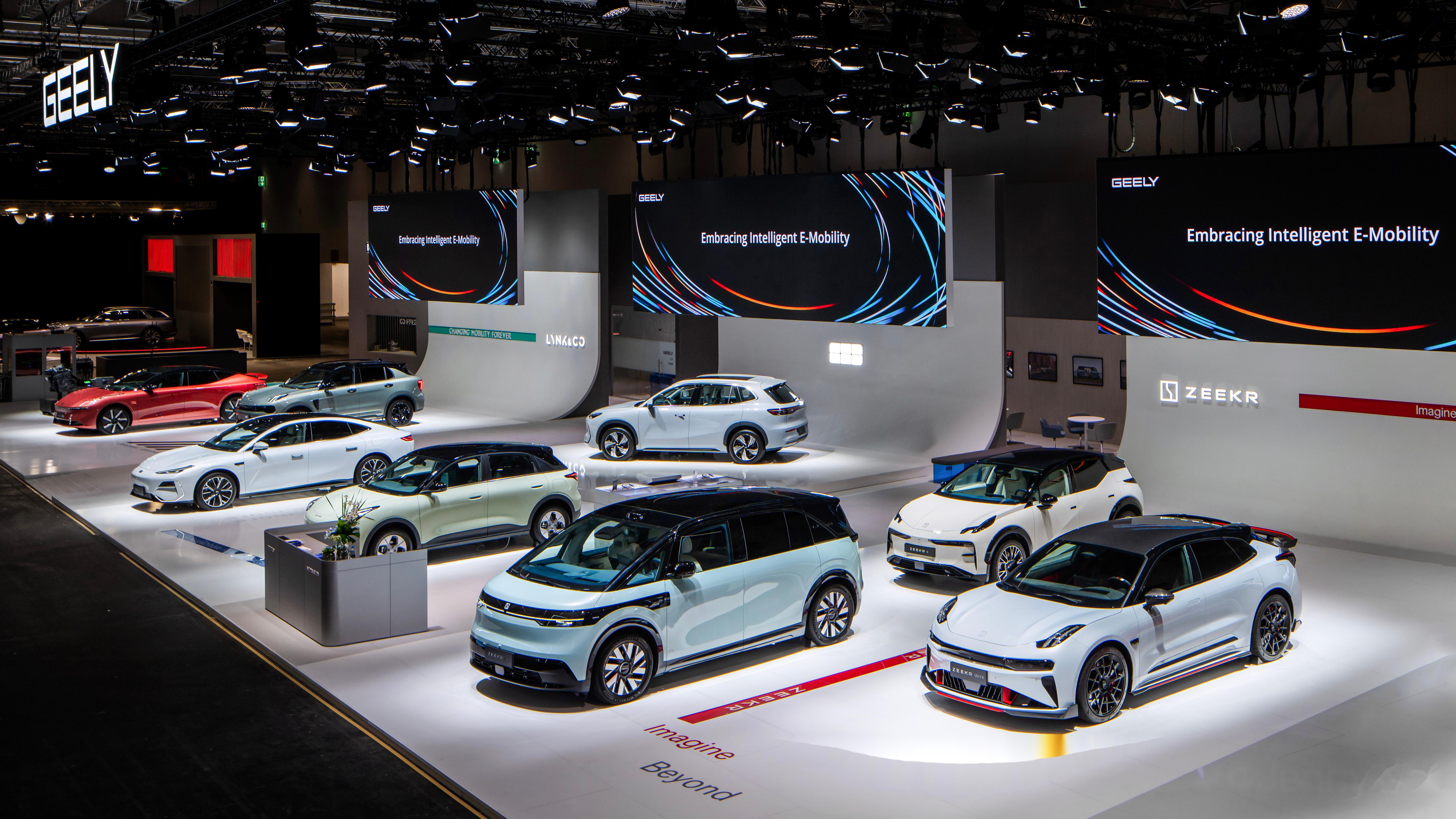 吉利携近10款全新电动产品,正式亮相eva法兰克福电动汽车博览会!