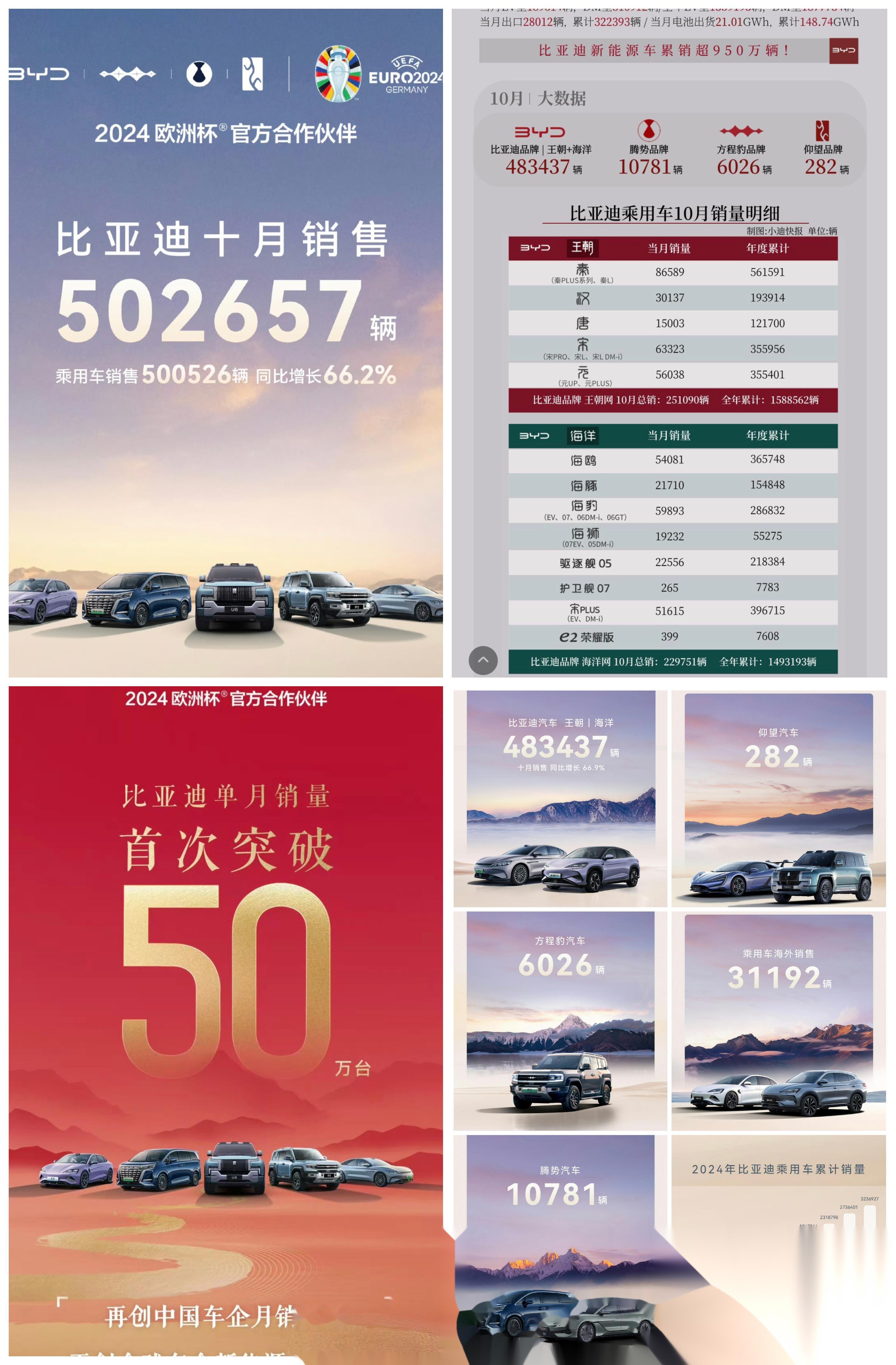 2020年,比亚迪年度总销量416