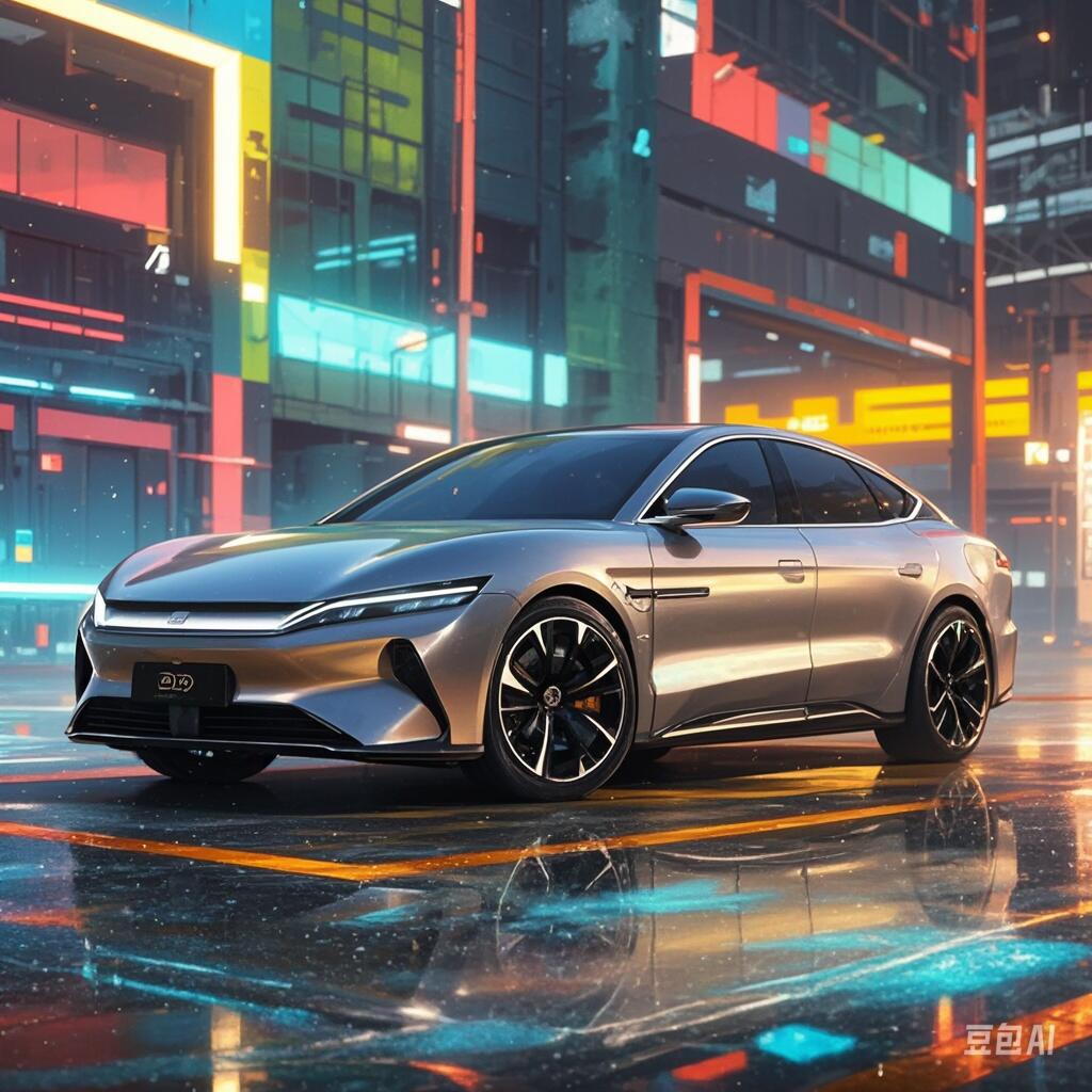 用ai制作比亚迪汉头像,太上头了!