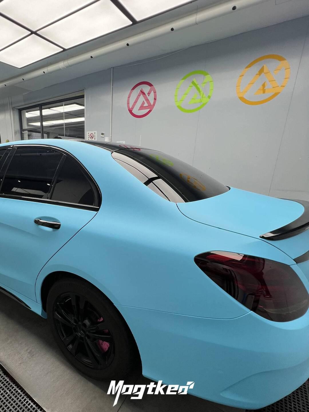 深圳汽车改色💰1980起|哑面天空蓝🌈 🚗:宝