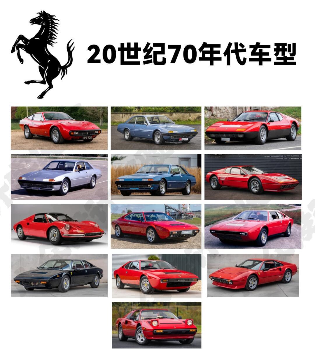 历代法拉利公路车型图鉴