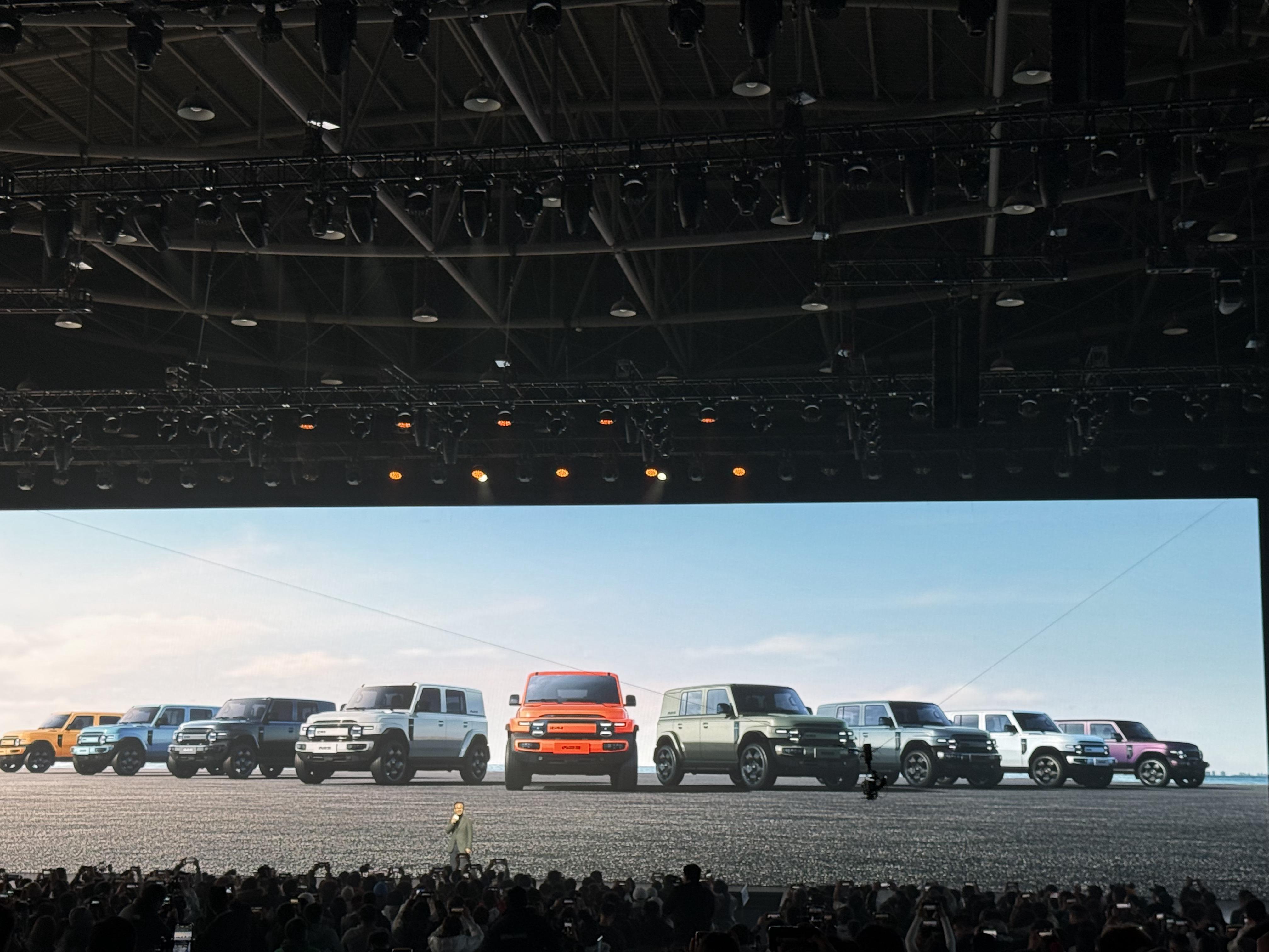 颜色车阵. 我更喜欢银色,科技感强一些