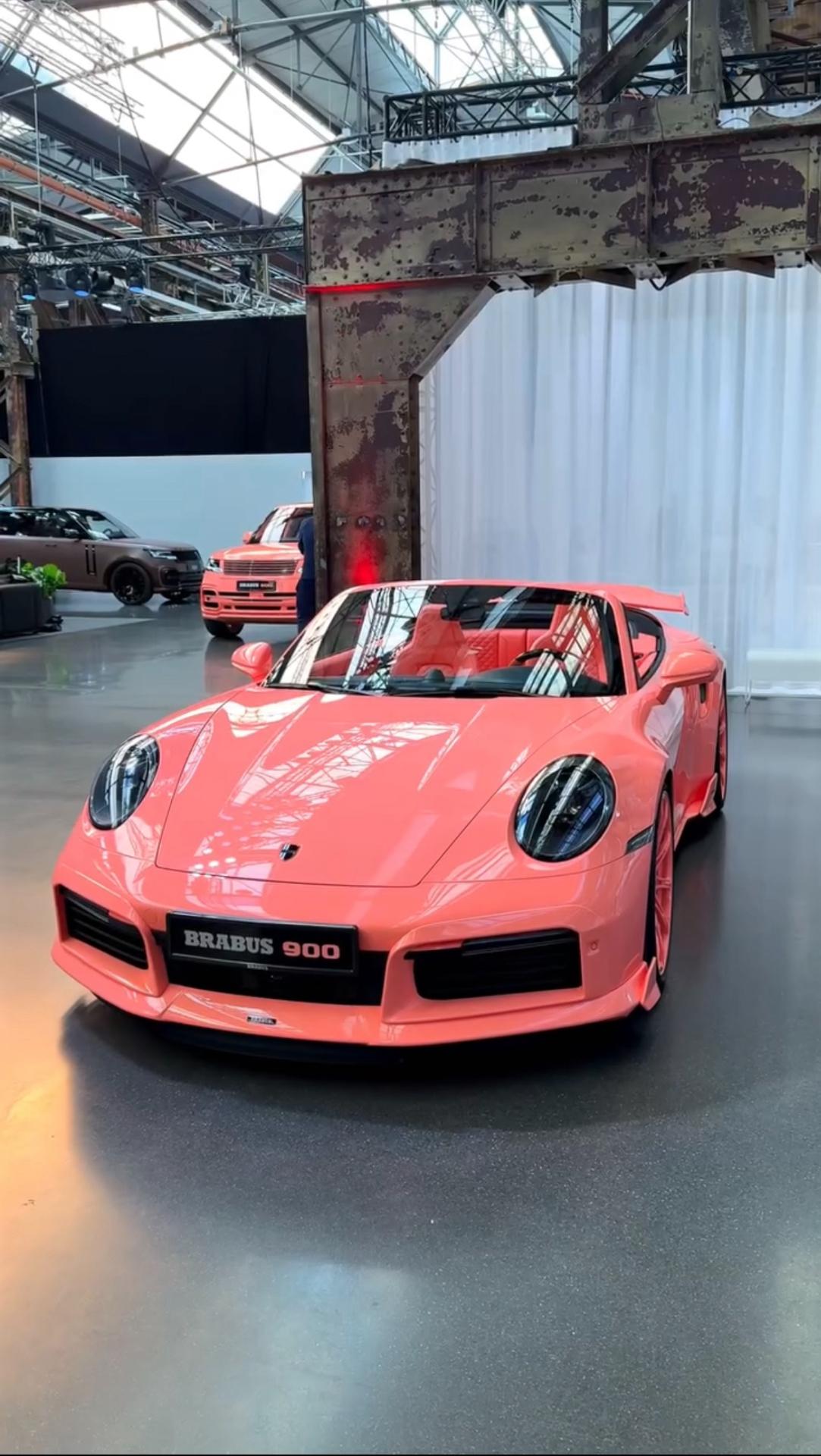 全粉色的porsche 911真的是太帅了吧