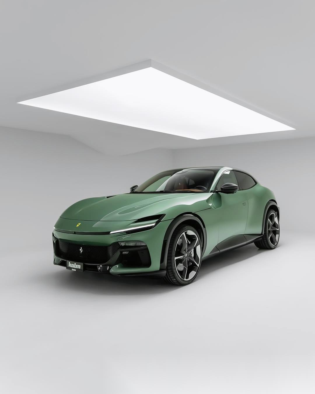 ferrari purosangue 后门的开门方式还是挺有仪式感 v12发动机